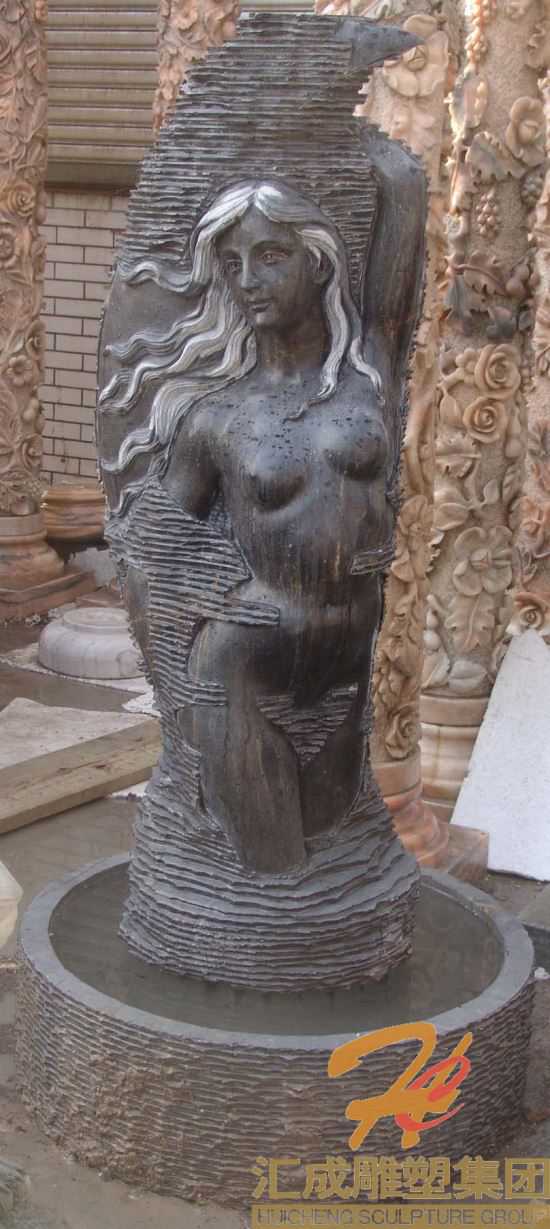 石雕喷泉